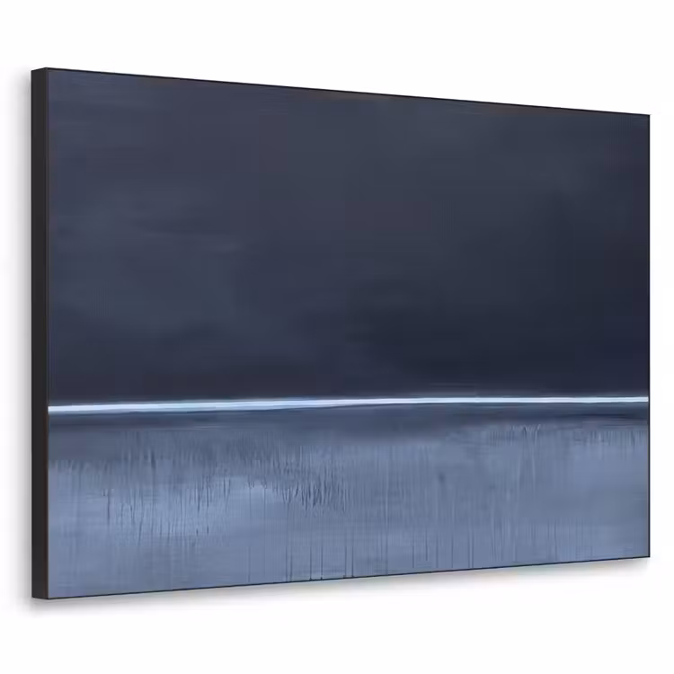 Art Frame - Abstract - Horizontale lijn - Minimalistisch - Donkerblauw - Kunst — 1
