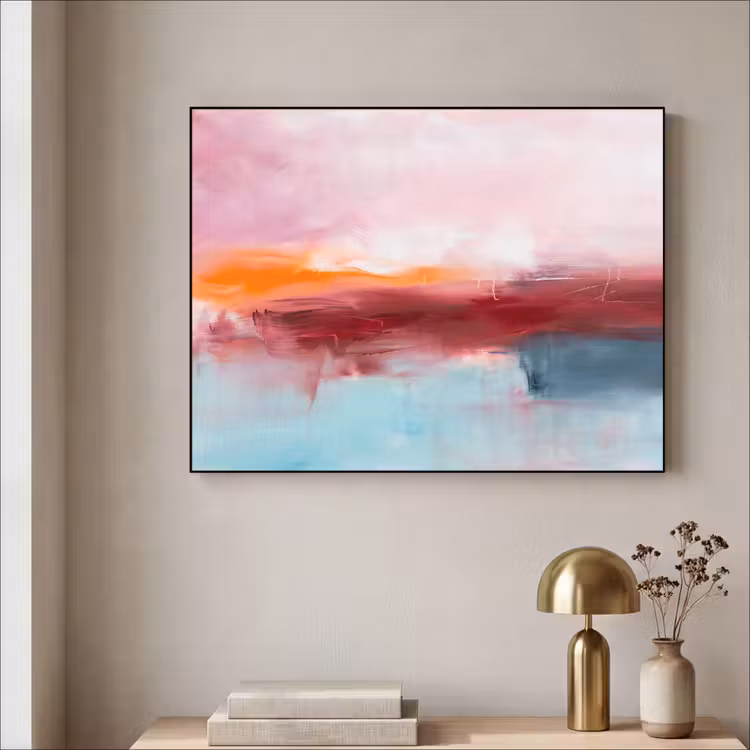 Art Frame - Abstract - Kleuren - Modern - Kunst - Roze — 3
