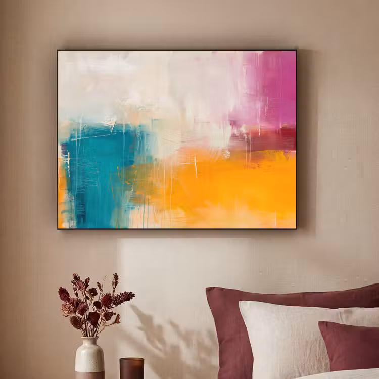 Art Frame - Abstract - Kleurrijk - Modern - Kunst - Oranje — 2
