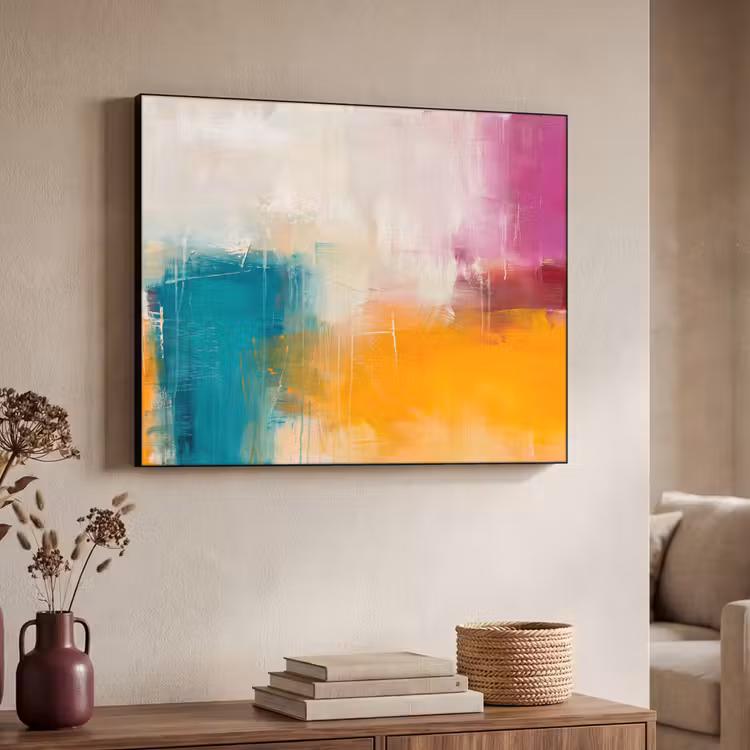 Art Frame - Abstract - Kleurrijk - Modern - Kunst - Oranje — 4