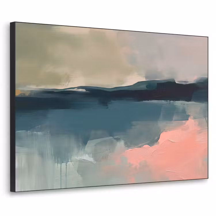 Art Frame - Abstract - Landschap - Kunst - Modern - Groen - Blauw — 1