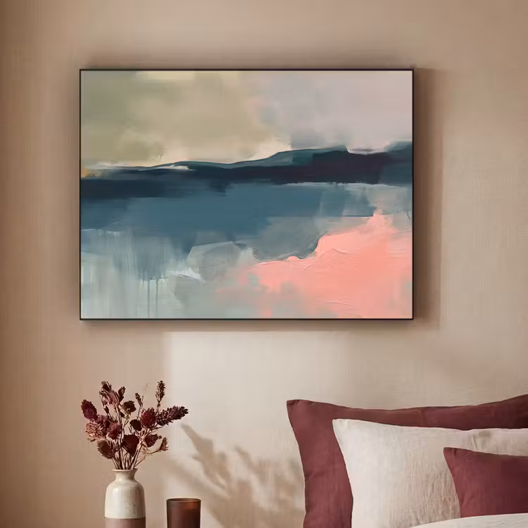 Art Frame - Abstract - Landschap - Kunst - Modern - Groen - Blauw — 2