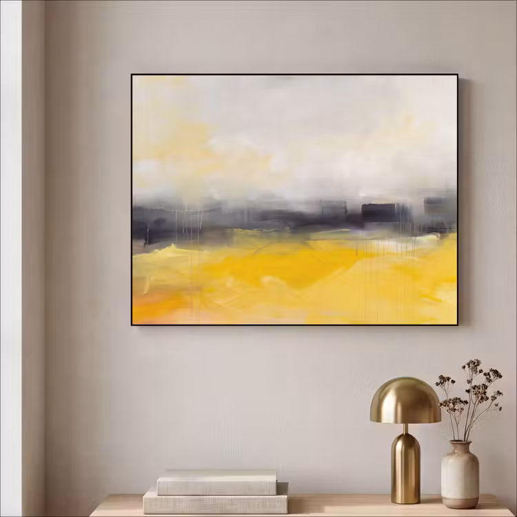 Art Frame - Abstract - Landschap - Modern - Geel — 3
