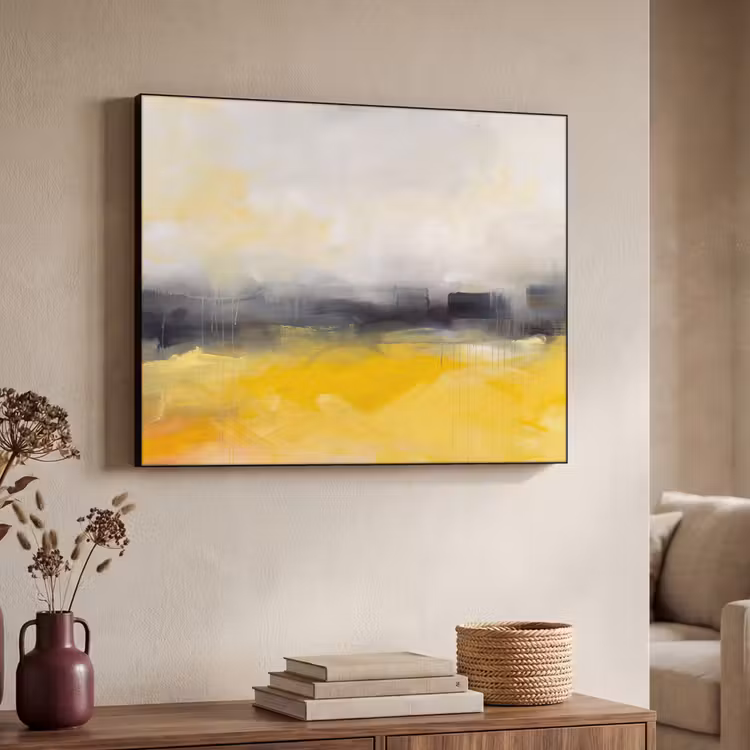 Art Frame - Abstract - Landschap - Modern - Geel — 4