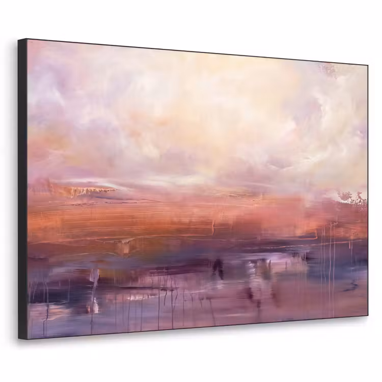Art Frame - Abstract - Landschap - Modern - Paars - Oranje — 1