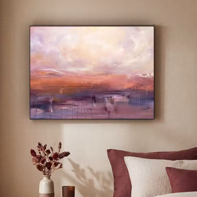 Art Frame - Abstract - Landschap - Modern - Paars - Oranje — 2