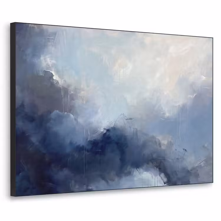 Art Frame - Abstract - Wolken - Modern - Blauw - Kunst — 1