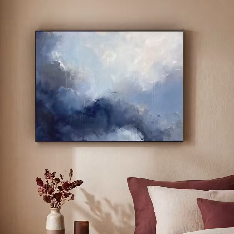 Art Frame - Abstract - Wolken - Modern - Blauw - Kunst — 2