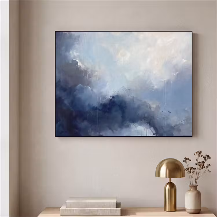 Art Frame - Abstract - Wolken - Modern - Blauw - Kunst — 3