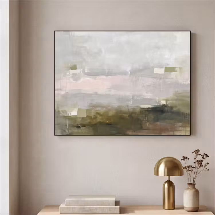 Art Frame - Abstract - Gelaagd - Kunst - Modern - Grijs-Groen — 3
