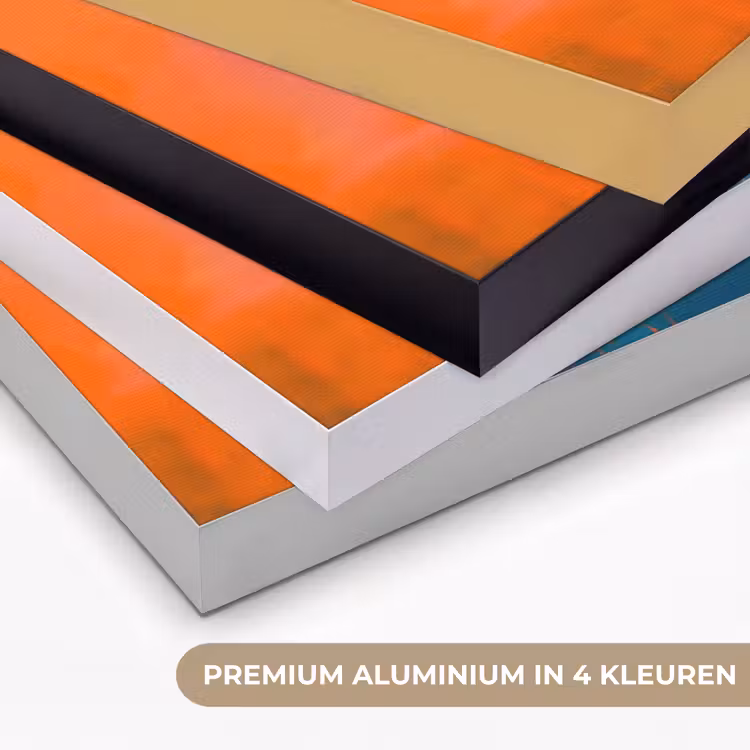 Art Frame - Abstract - Kleurvlakken - Modern - Oranje - Blauw — 5