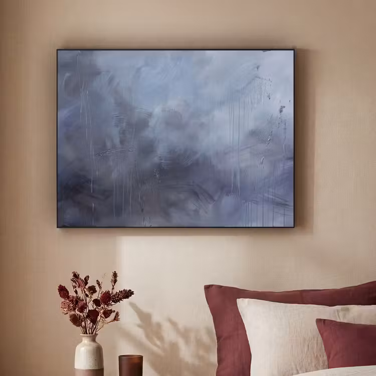 Art Frame - Abstract - Kwaststreken - Modern - Kunst - Grijs — 2