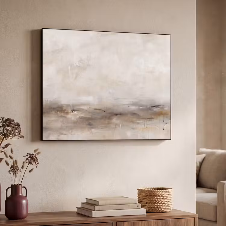 Art Frame - Abstrakt - Landschap - Modern - Beige - Kunst — 4