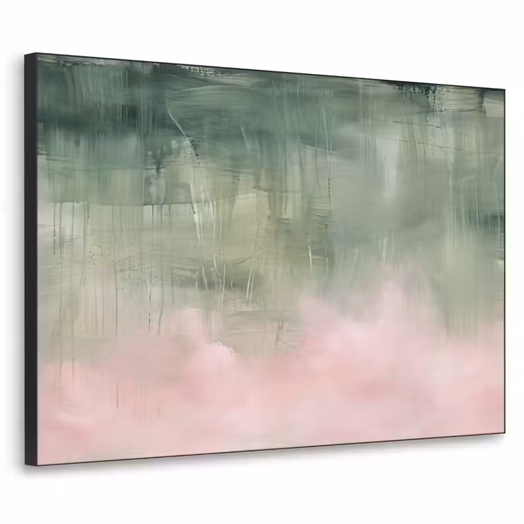 Art Frame - Kunst - Abstract - Modern - Groen - Roze — 1
