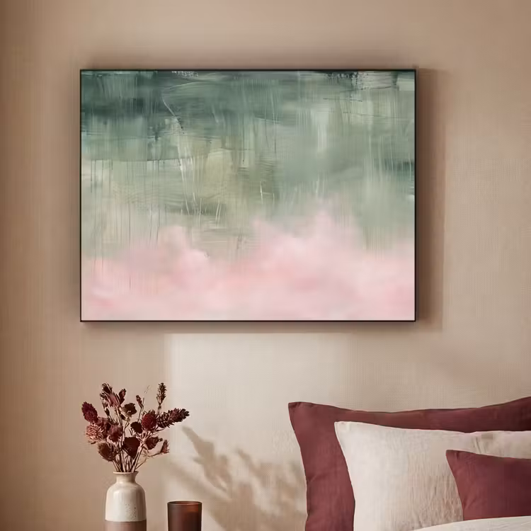 Art Frame - Kunst - Abstract - Modern - Groen - Roze — 2