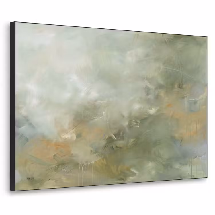 Art Frame - Abstract - Groen - Beige - Modern - Kunst — 1