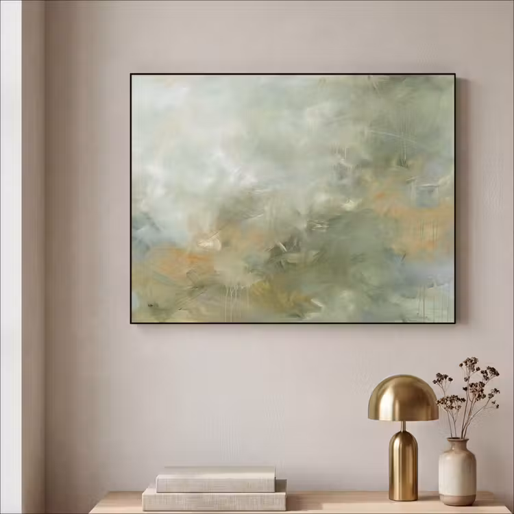 Art Frame - Abstract - Groen - Beige - Modern - Kunst — 3