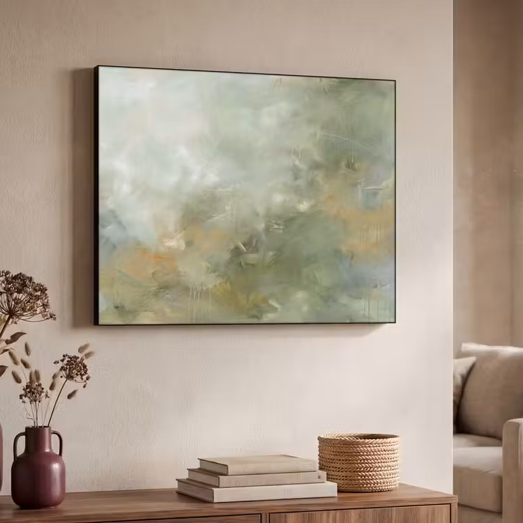 Art Frame - Abstract - Groen - Beige - Modern - Kunst — 4