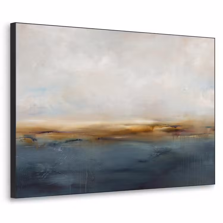 Art Frame - Abstract - Horizon - Water - Modern - Beige — 1