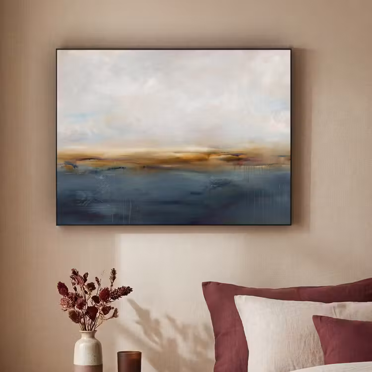 Art Frame - Abstract - Horizon - Water - Modern - Beige — 2