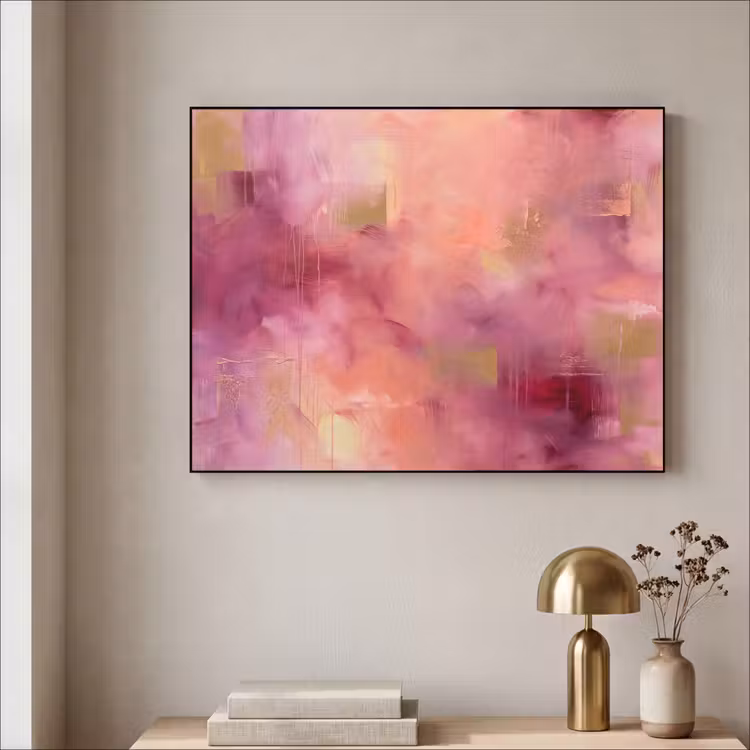 Art Frame - Abstract - Kleuren - Modern - Roze - Paars — 3