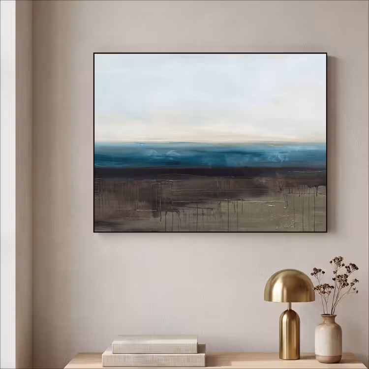 Art Frame - Abstract - Landschap - Horizon - Blauw - Modern — 3