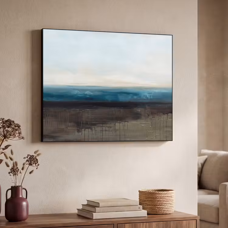 Art Frame - Abstract - Landschap - Horizon - Blauw - Modern — 4