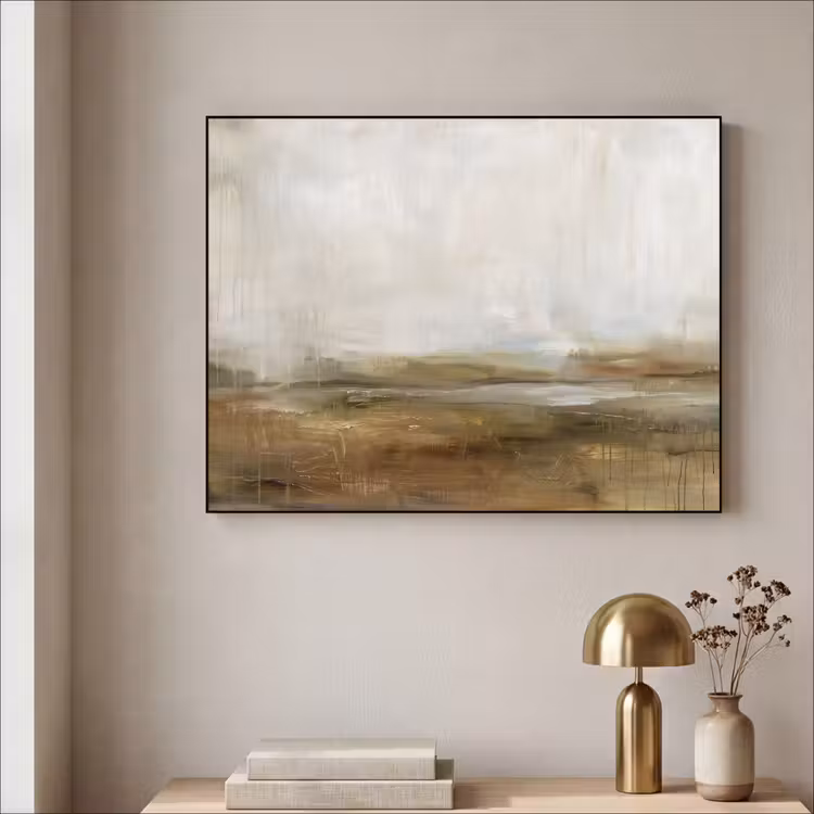Art Frame - Abstract - Landschap - Natuur - Beige - Bruin — 3