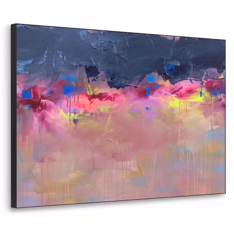 Art Frame - Abstract - Textuur - Kleuren - Modern - Roze — 1