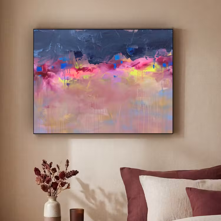 Art Frame - Abstract - Textuur - Kleuren - Modern - Roze — 2