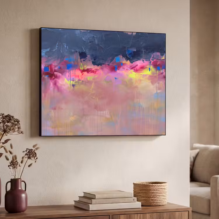 Art Frame - Abstract - Textuur - Kleuren - Modern - Roze — 4