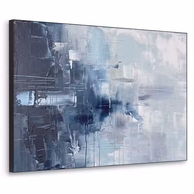 Art Frame - Abstract - Textuur - Kunst - Modern - Blauw — 1