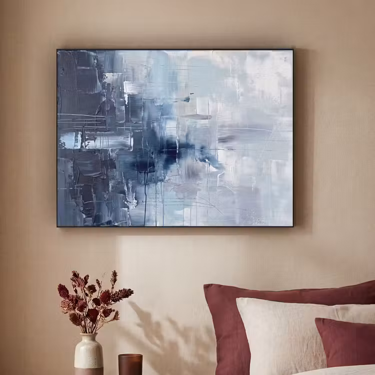 Art Frame - Abstract - Textuur - Kunst - Modern - Blauw — 2