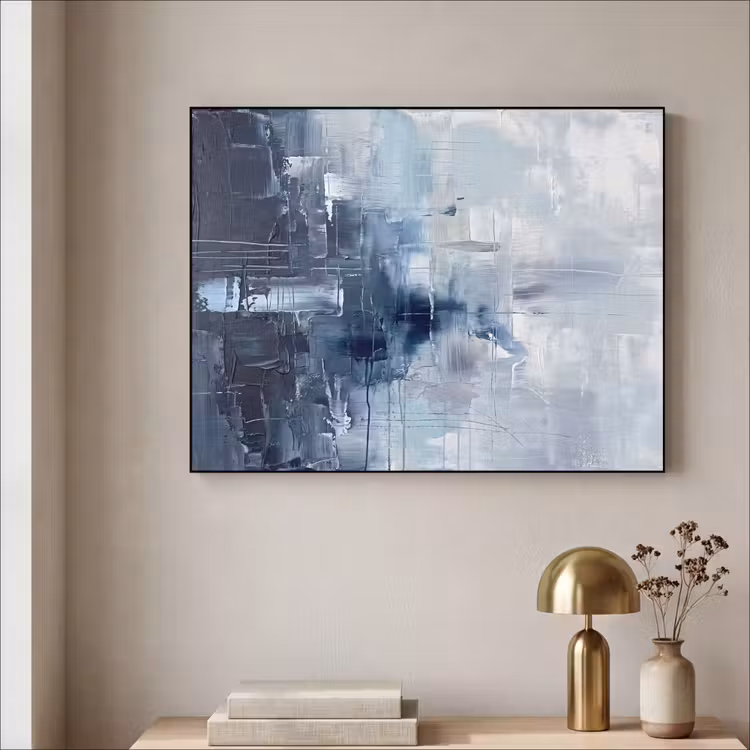 Art Frame - Abstract - Textuur - Kunst - Modern - Blauw — 3