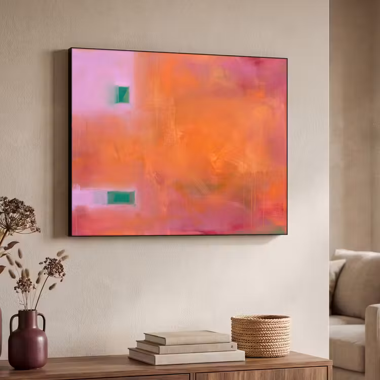 Art Frame - Abstract - Vlakken - Kunst - Modern - Oranje — 4