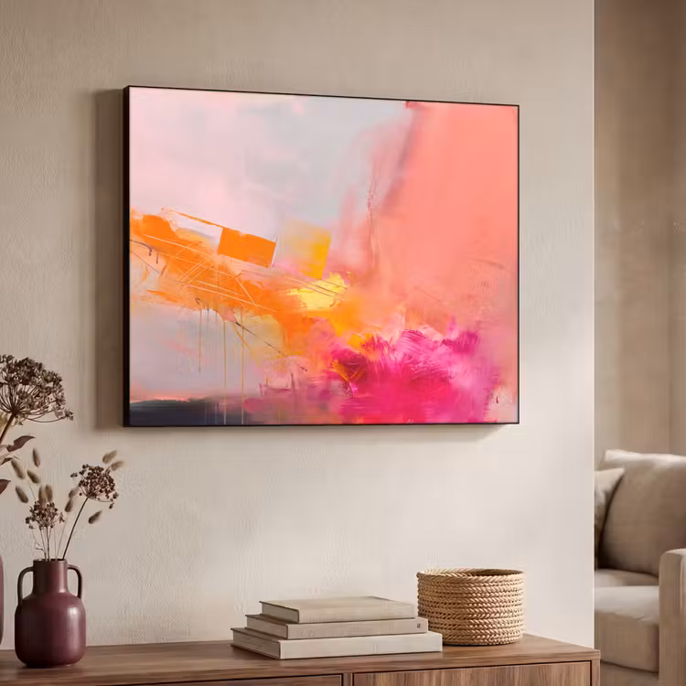 Art Frame - Abstract - Kleurrijk - Modern - Roze — 4
