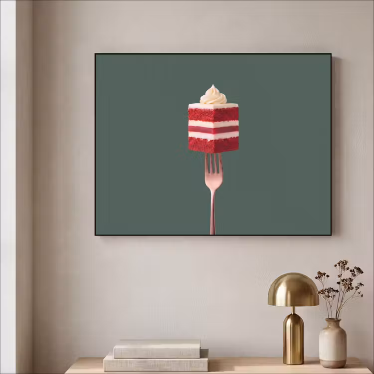 Art Frame - Cake - Vork - Rood — 3