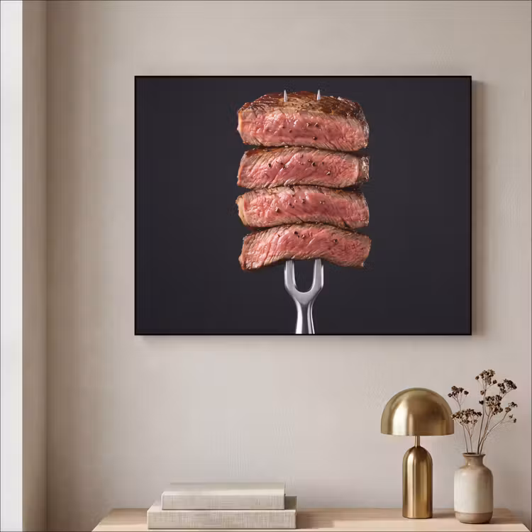 Art Frame - Eten - Rosé - Vork — 3