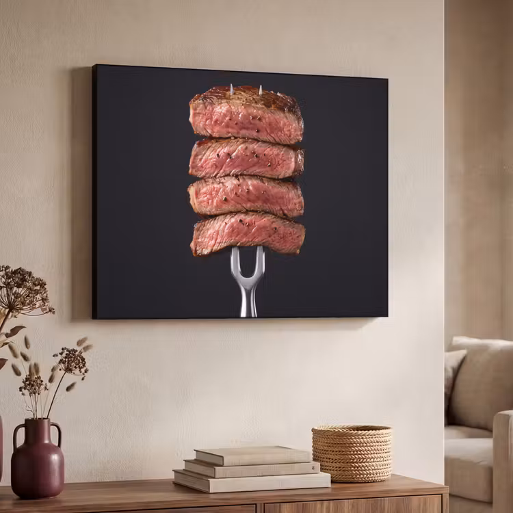 Art Frame - Eten - Rosé - Vork — 4