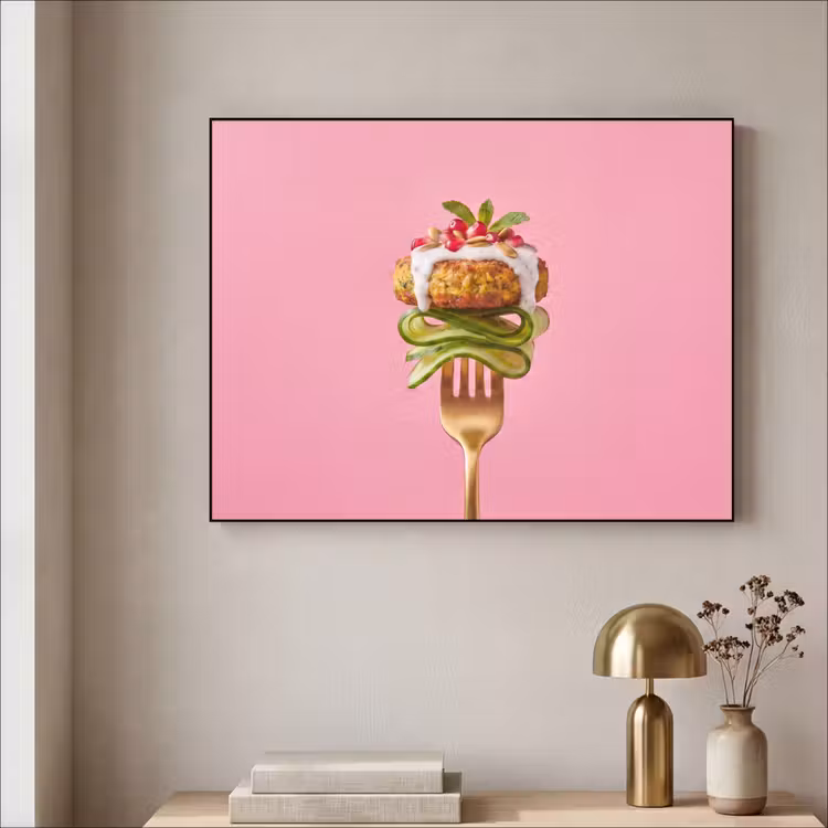 Art Frame - Eten - Vork - Roze — 3