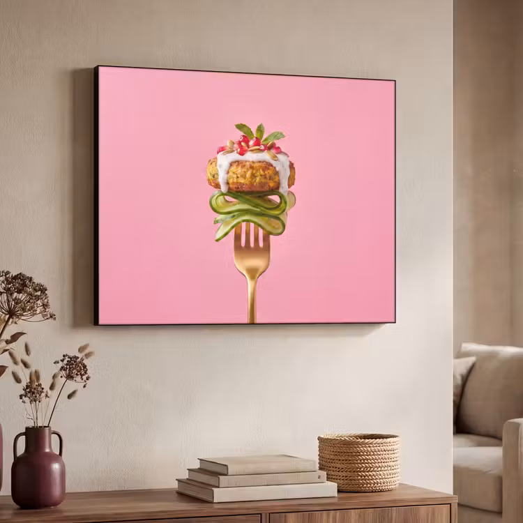 Art Frame - Eten - Vork - Roze — 4