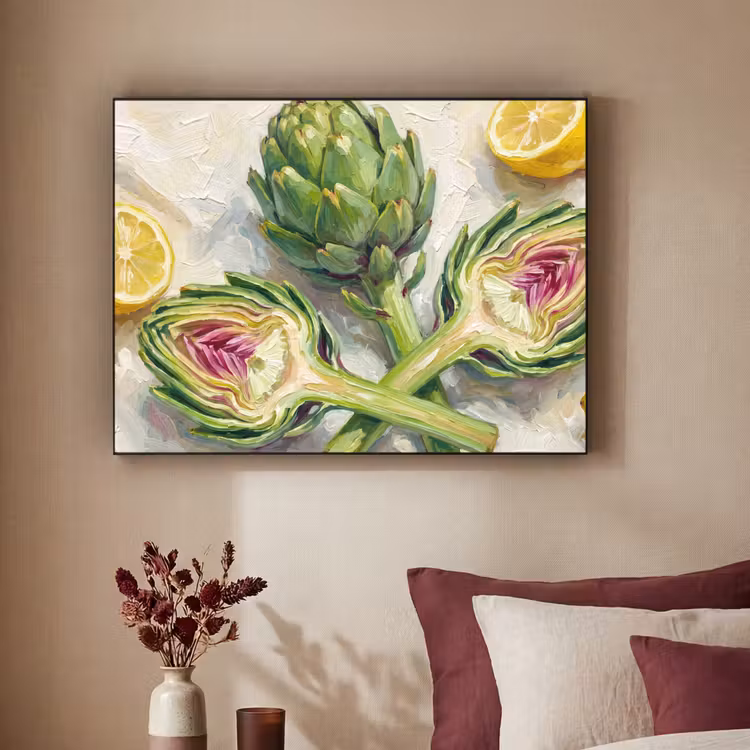 Art Frame - Artisjok - Citroen - Eten — 2