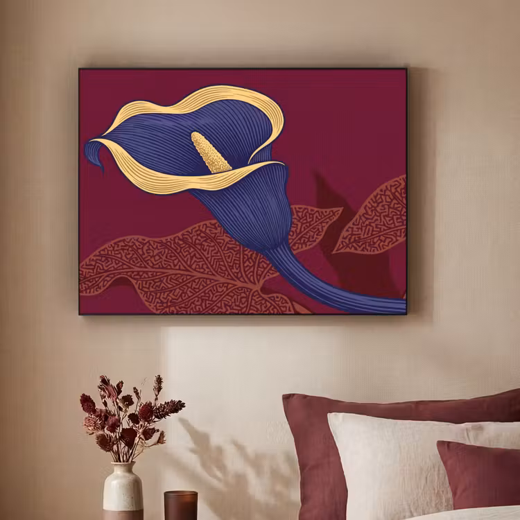 Art Frame - Bloemen - Modern - Paars — 2