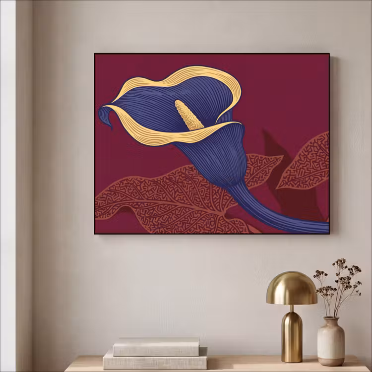 Art Frame - Bloemen - Modern - Paars — 3