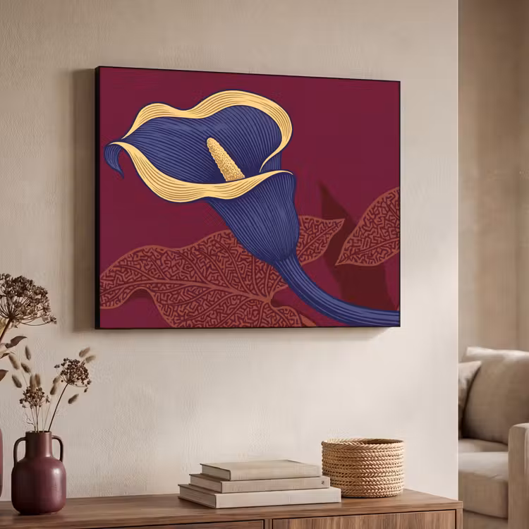 Art Frame - Bloemen - Modern - Paars — 4