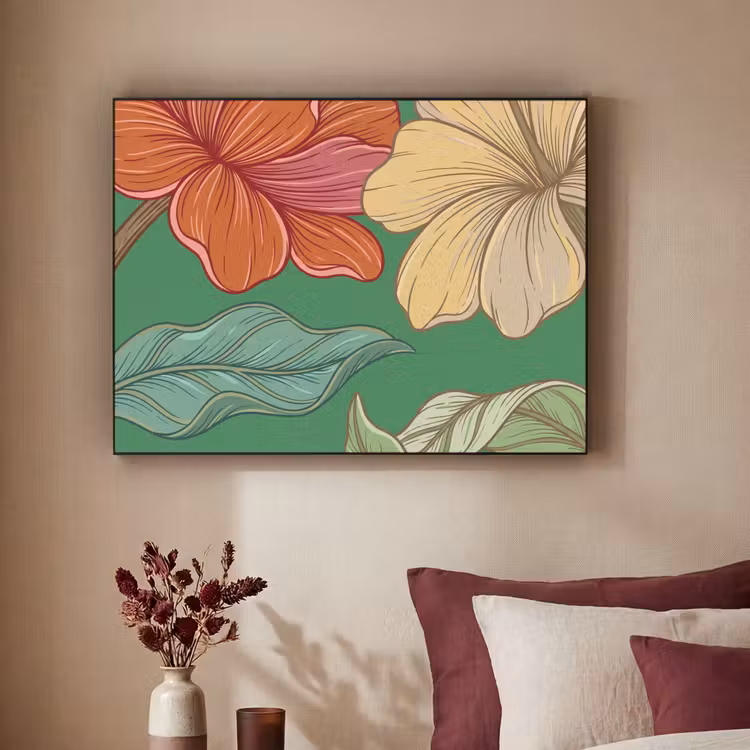 Art Frame - Bloemen - Groen - Illustratie — 2