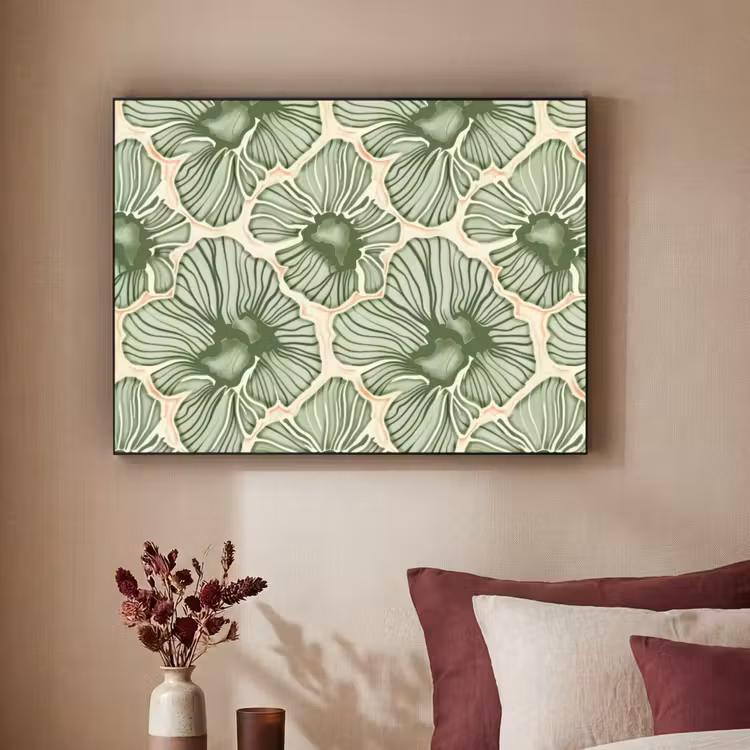 Art Frame - Groen - Botanisch - Bloemen - Organisch - Patroon — 2