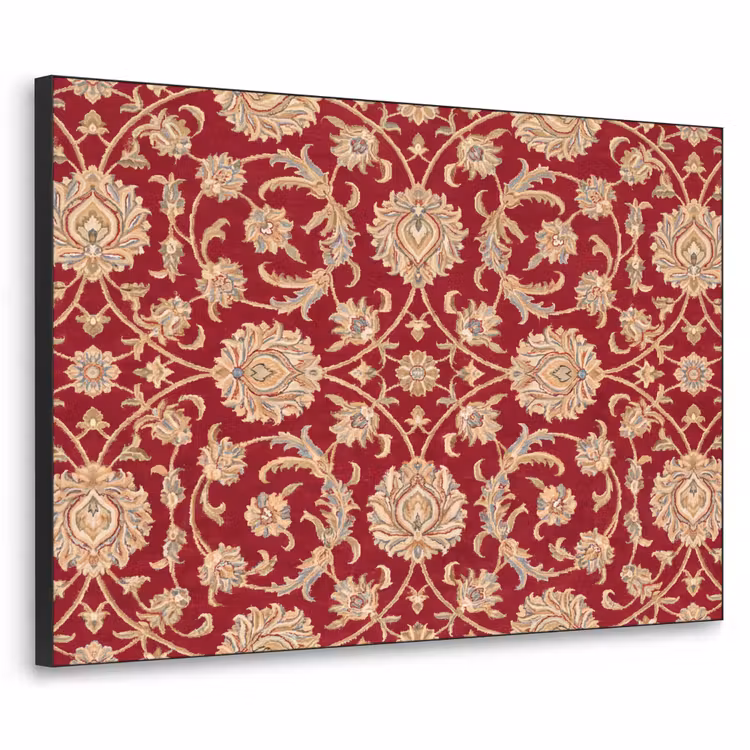 Art Frame - Patroon - Bloem - Klassiek - Oosters - Rood — 1