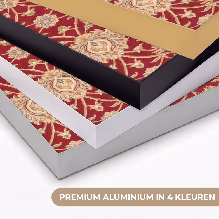 Art Frame - Patroon - Bloem - Klassiek - Oosters - Rood — 5
