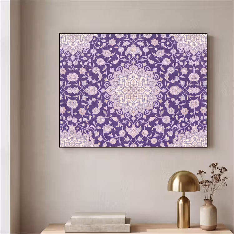 Art Frame - Patroon - Medallion - Oosters - Paars - Decoratie — 3